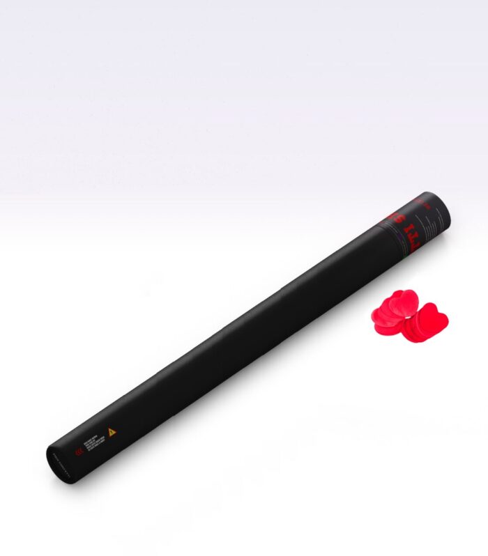 TCM FX - Kézi működtetésű Konfetti Ágyú 50cm - Red Szíves